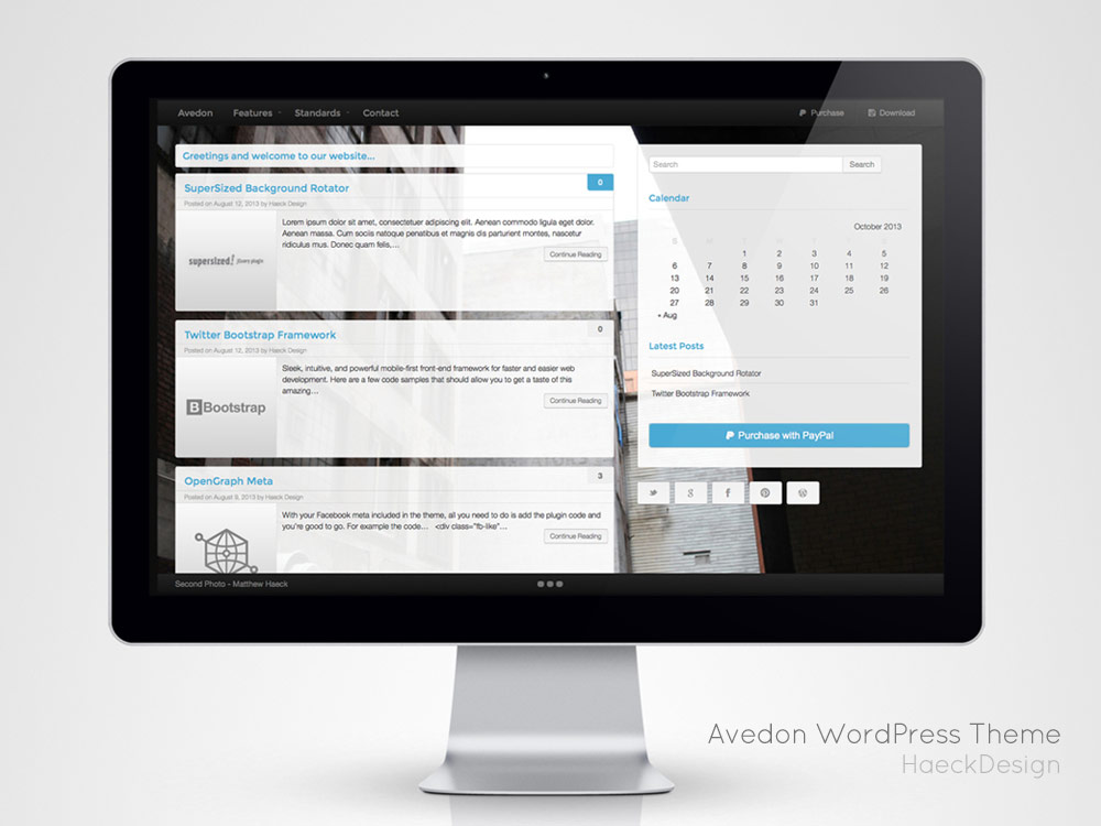 Avedon Wordpress Bootstrap Theme