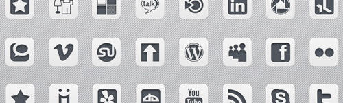 Infocus Simple White Icons - Best Social Media Icons