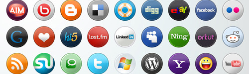 Simple Circular Pack - Best Social Media Icons