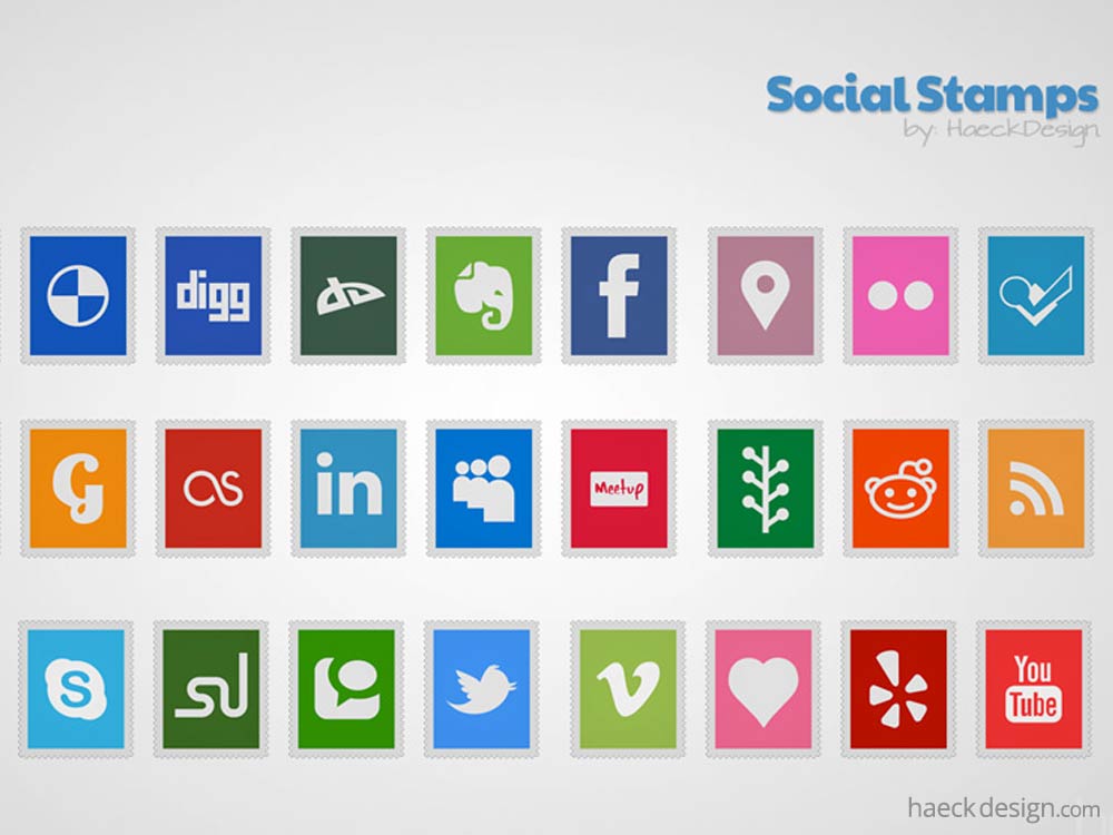 Social Stamps - Icon Set