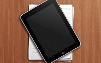 iPad and Paper Stack Icon | 365psd