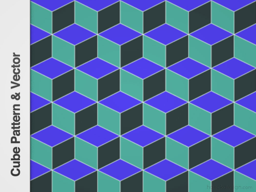 Cube Pattern - Repeatable Pattern & Vector