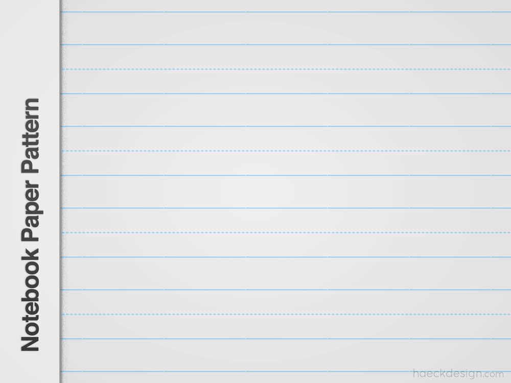 Notebook Paper PNG Pattern