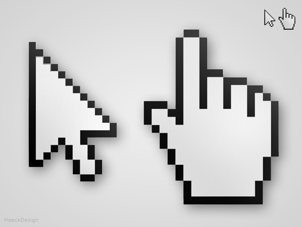 Vector Cursors - Arrow and Hand