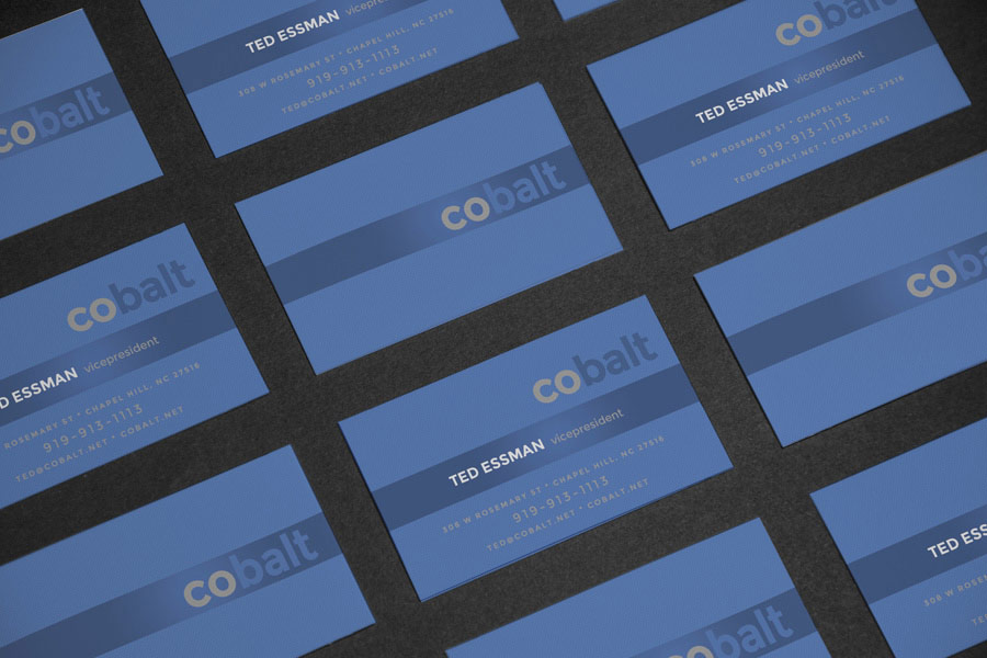 Cobalt Business Cards - Chapel Hill NC | Print Design