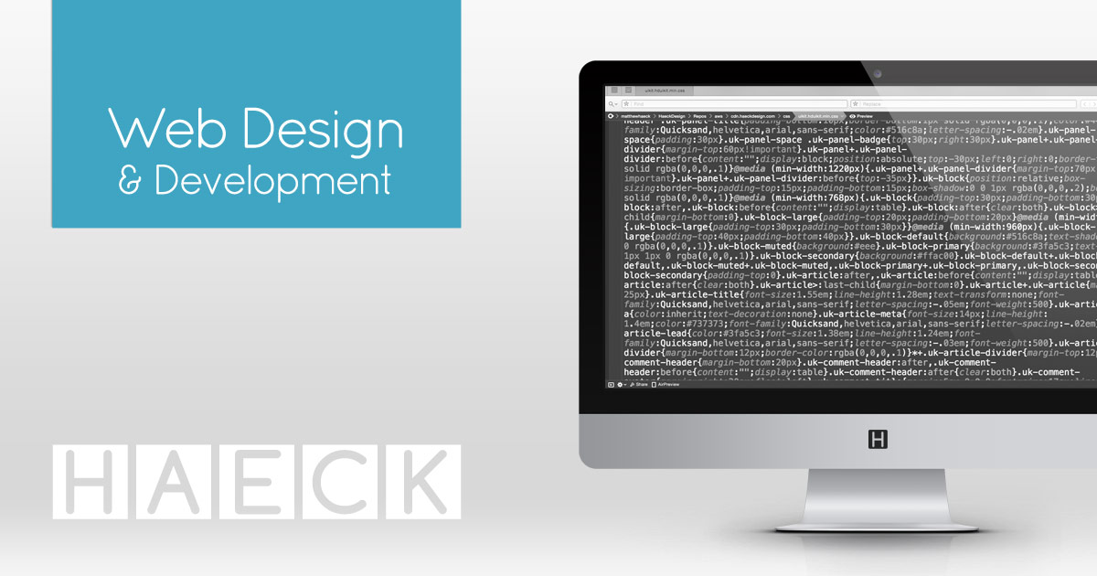 Web Development Services - Haeck Design